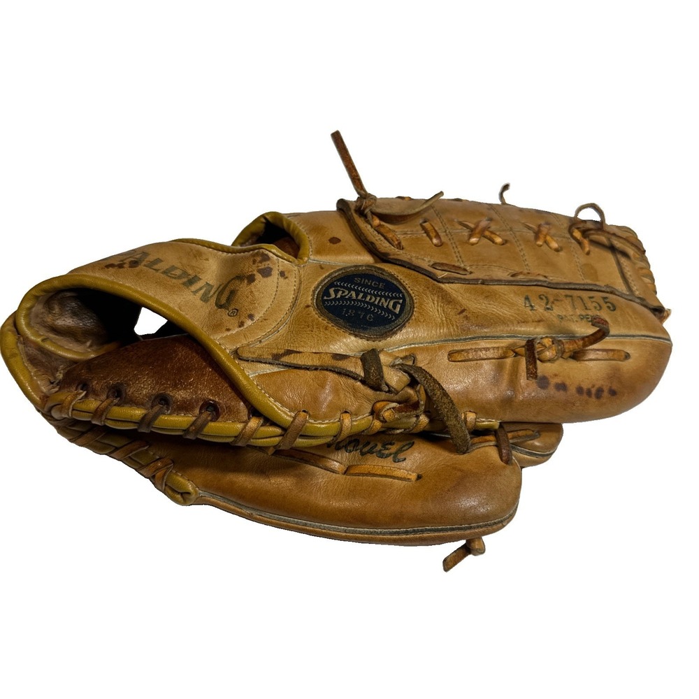 Vintage Spalding Baseball Glove "The Shovel" Model 42-7155 Patent Pending 1970s